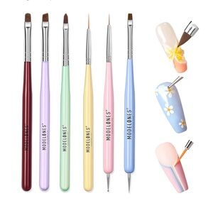 Modelones Nail Art Brushes Set
French Tip Nail Stamp XL Nail Stamper Kit CLEAR